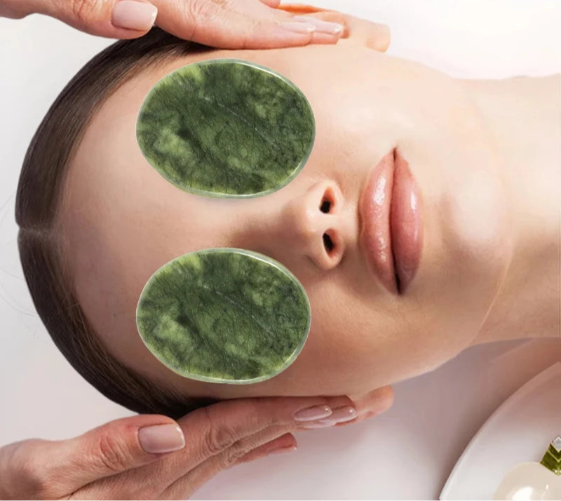 Natural Jade Eye Massage Stone