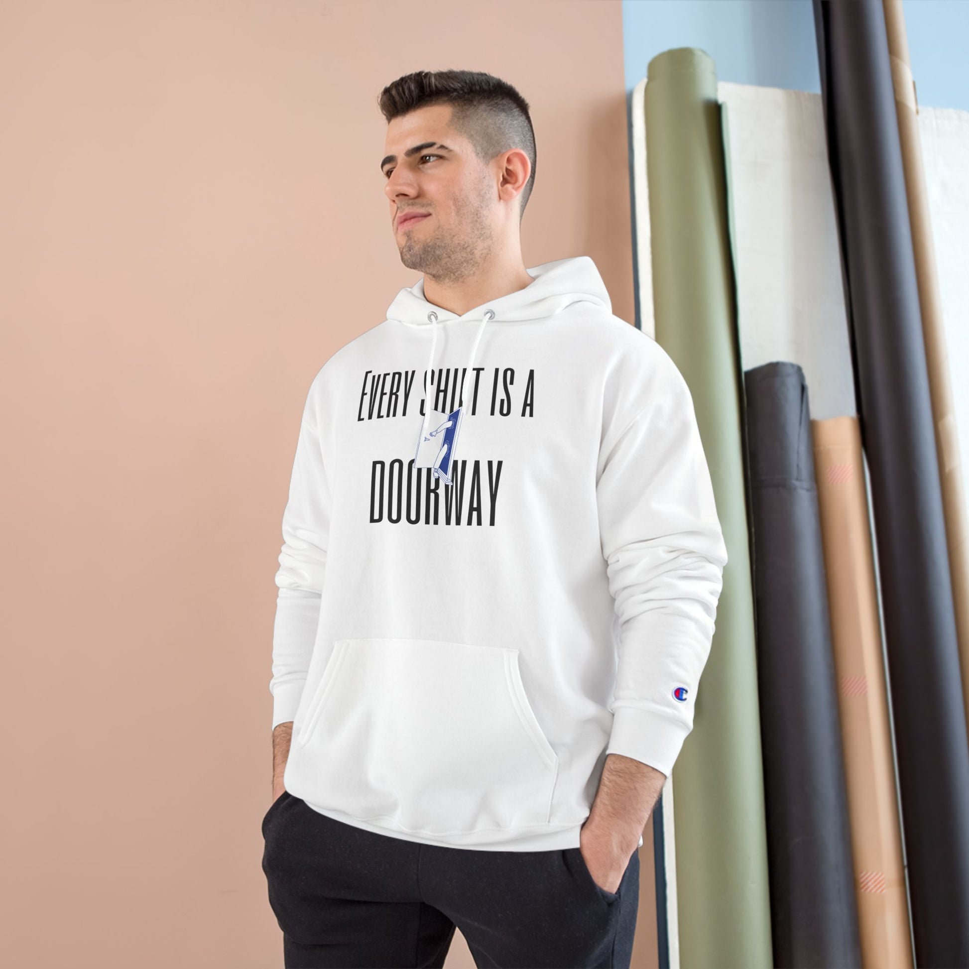 Every Shift Is A Doorway "Step Through And Rise" Hoodie
