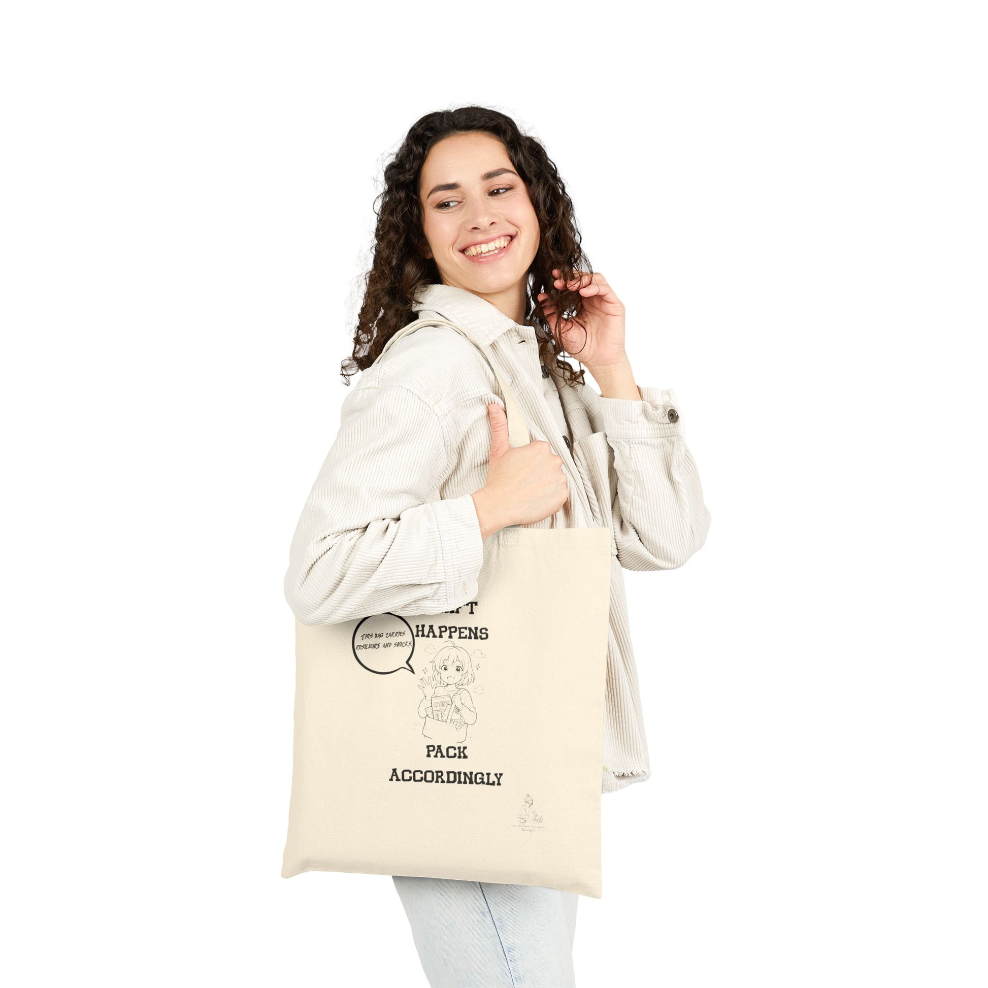 Shift Happens Pack Accordingly Canvas Tote Bag