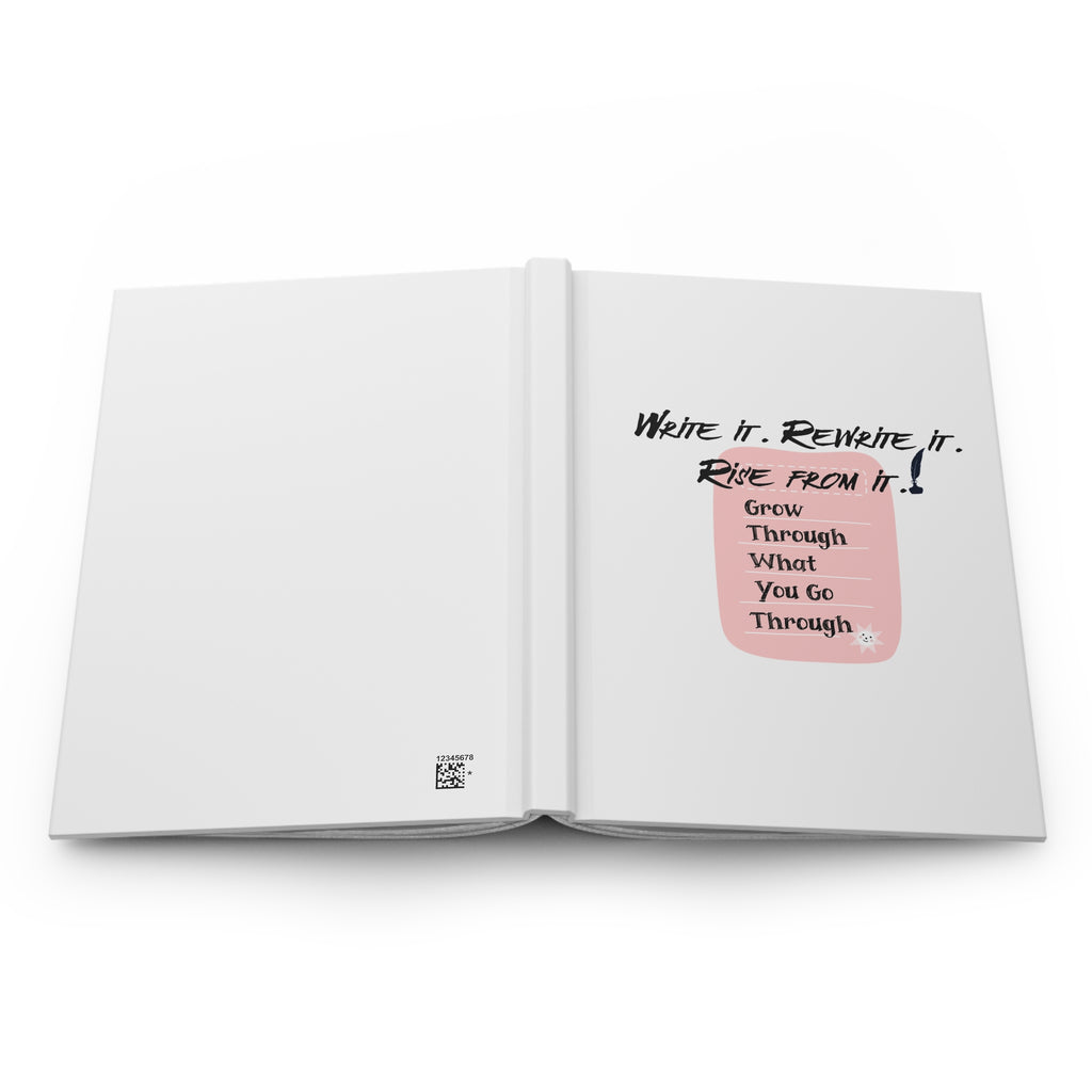 Write It. Rewrite It. Rise From It. Front Print Journal