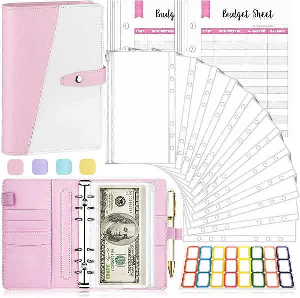 26 Pieces Budget Binder with Cash Envelopes and Budget Sheets