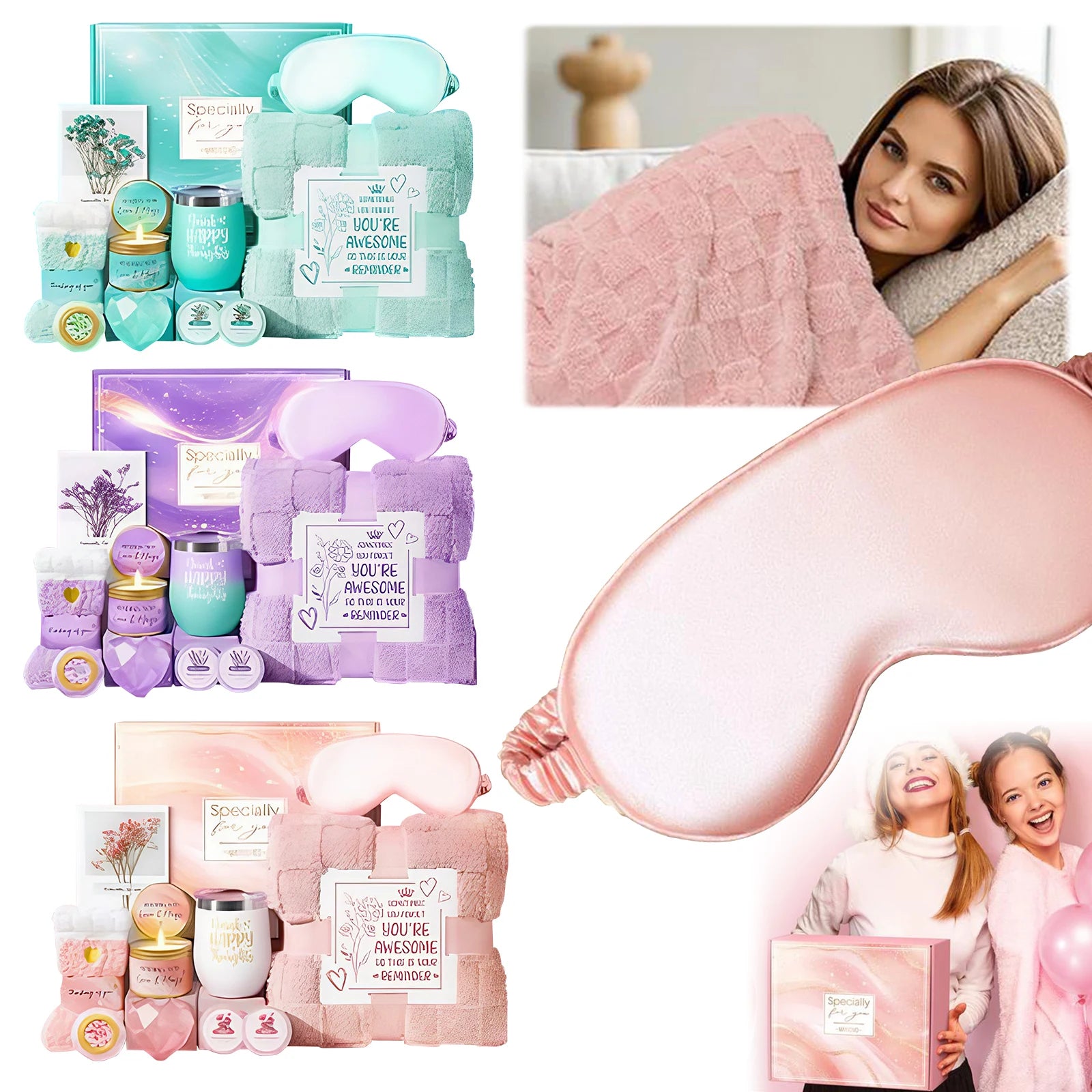 10 Pcs Bath Gift Set Spa Basket Self-Care