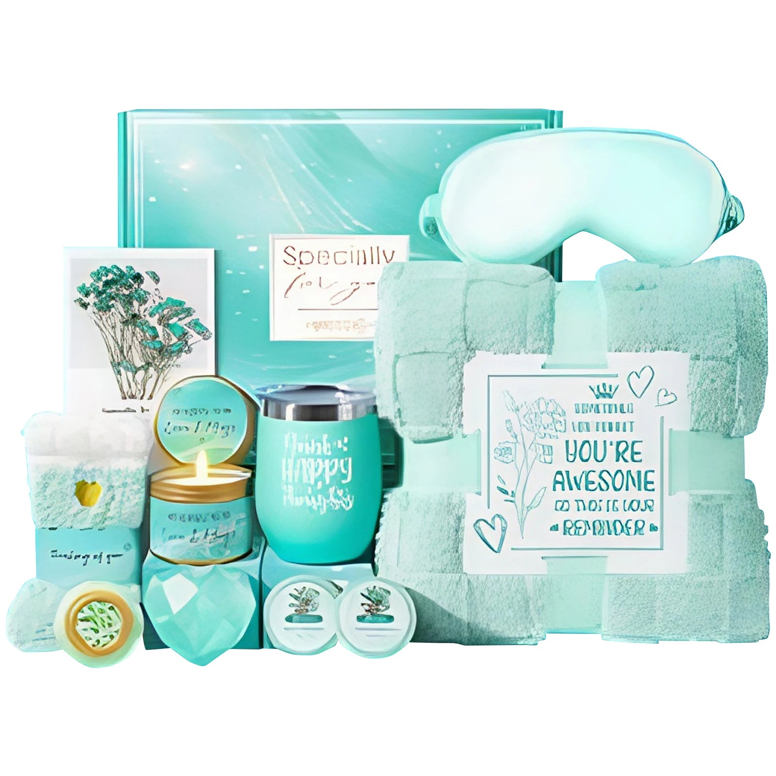 10 Pcs Bath Gift Set Spa Basket Self-Care