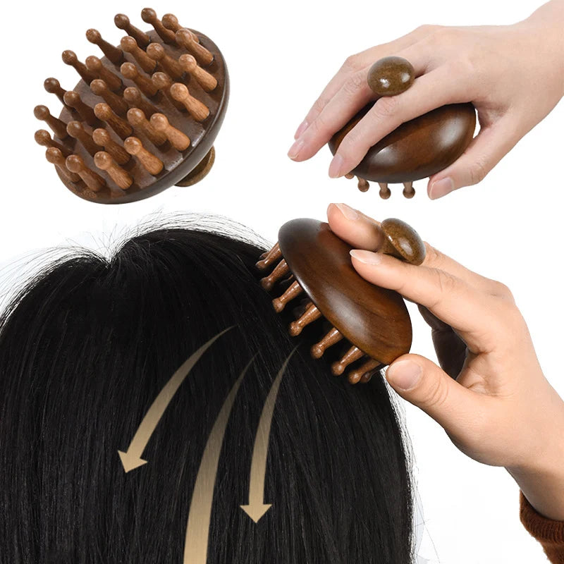 Multi-Functional Wood Therapy Massage Comb
