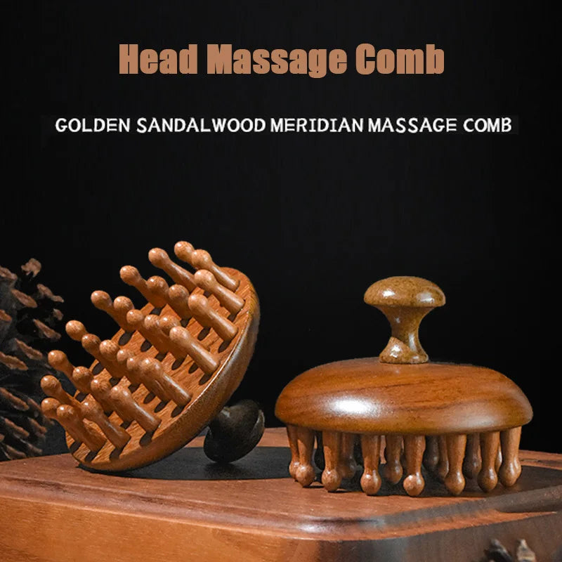 Multi-Functional Wood Therapy Massage Comb