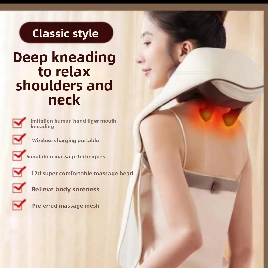 Neck & Shoulder Heat Therapy Massager