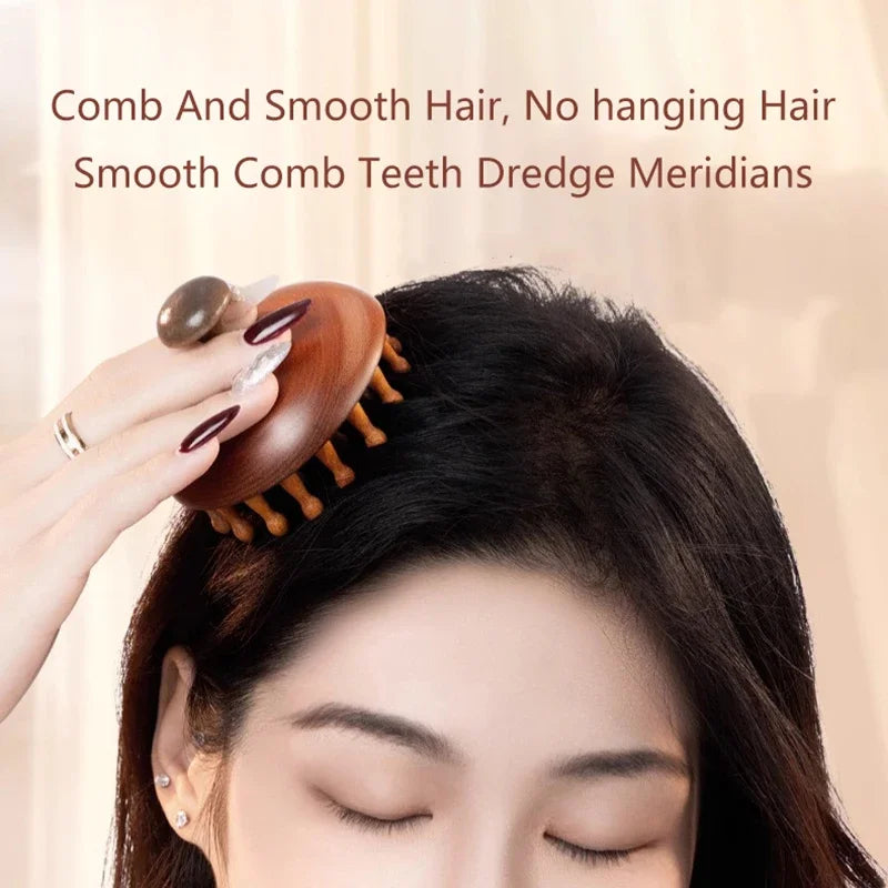 Multi-Functional Wood Therapy Massage Comb