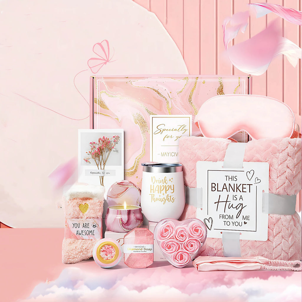 10 Pcs Bath Gift Set Spa Basket Self-Care