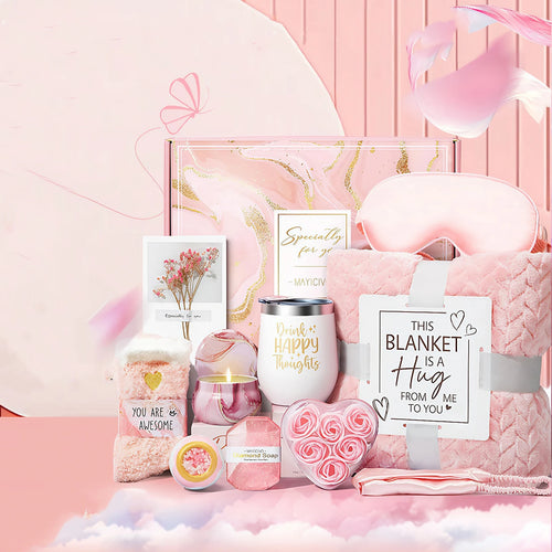 10 Pcs Bath Gift Set Spa Basket Self-Care