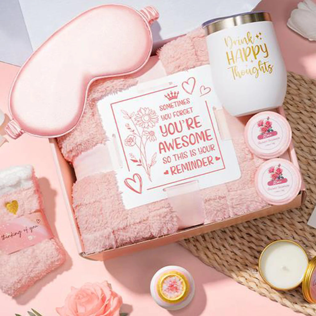 10 Pcs Bath Gift Set Spa Basket Self-Care