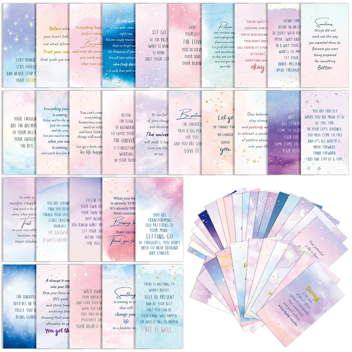 Uplifting Positive Affirmation Note Cards