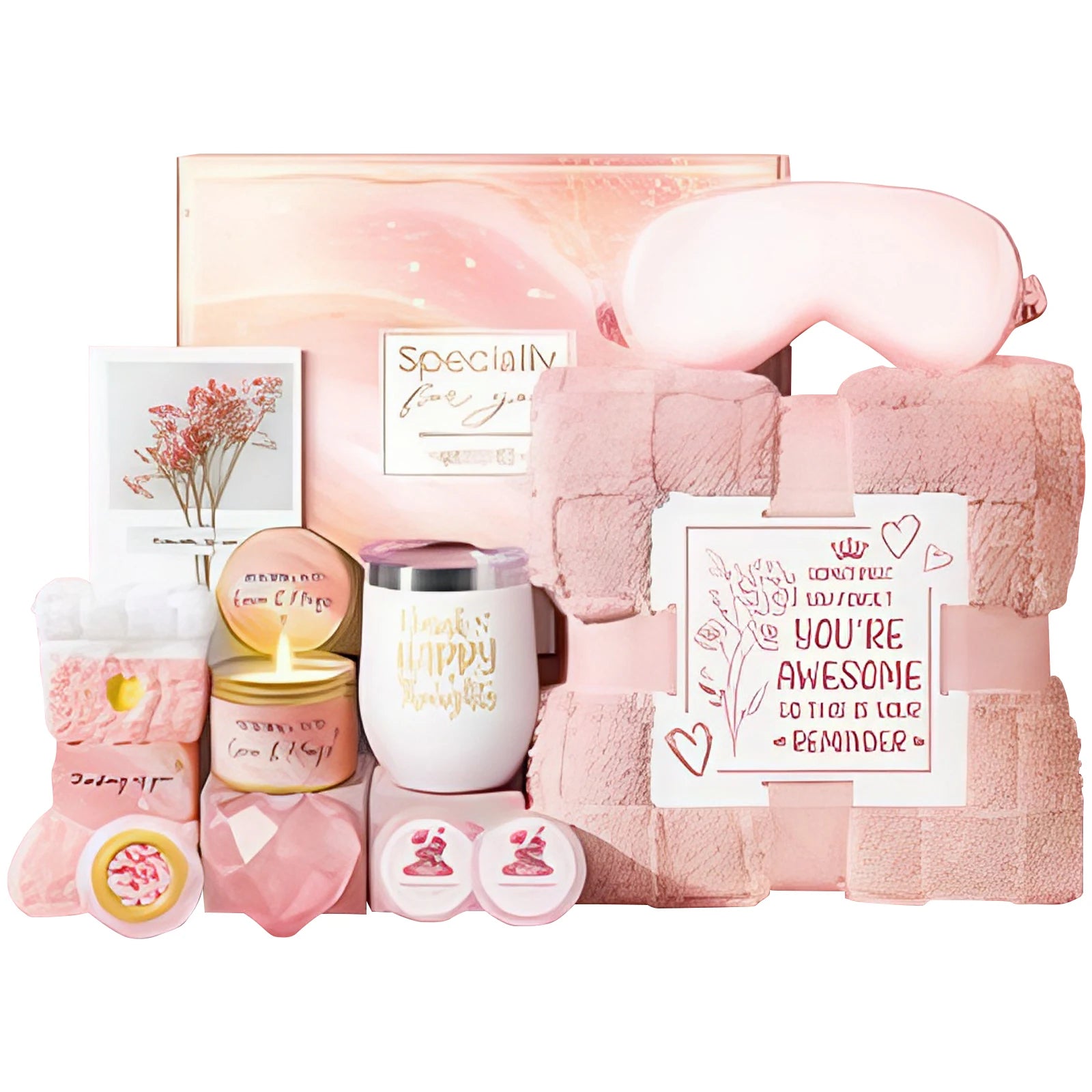 10 Pcs Bath Gift Set Spa Basket Self-Care